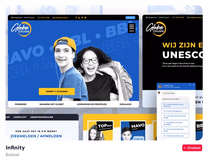 Website Portfolio Globe College