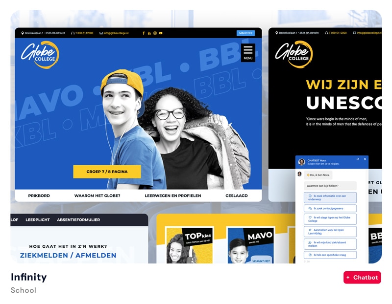 Website Portfolio Globe College